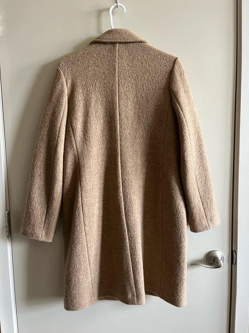 J.Crew 100% Wool Camel Coat – Classic Tailored Topcoat - Picture 8 of 8